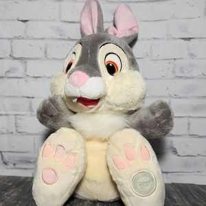 Disney Store 12" Thumper Bunny Plush Bambi Sitting